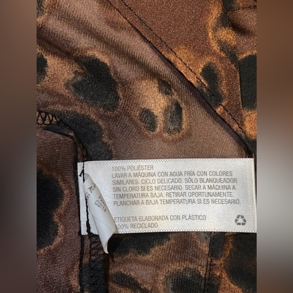 Ava & Viv Silky Feel Leopard Print Short sleeve Dress Size 2XL NWOT - Picture 7 of 7